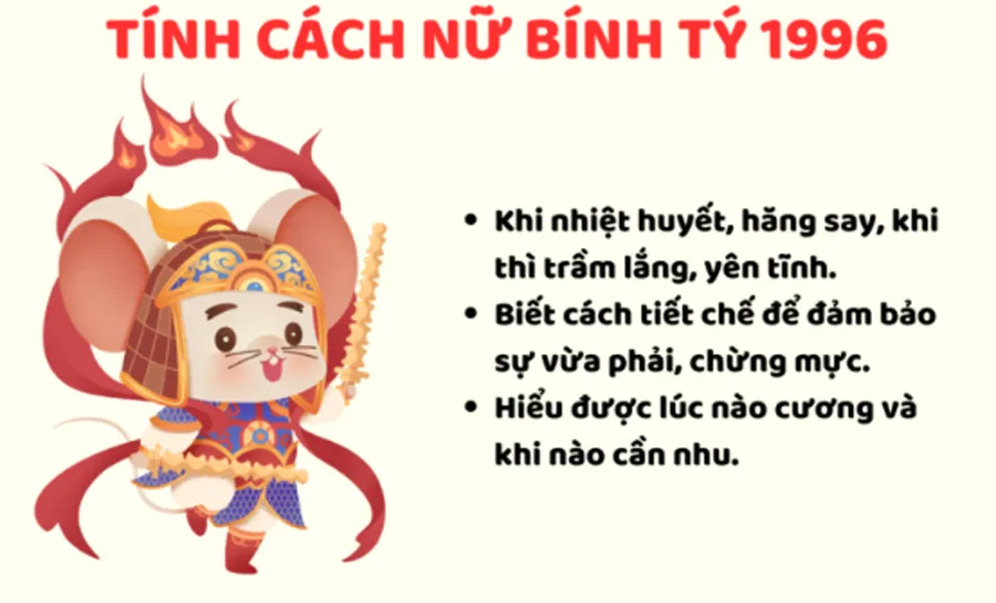 1996 mệnh gì? Hợp màu gì? Hợp tuổi nào? Hợp hướng nào?