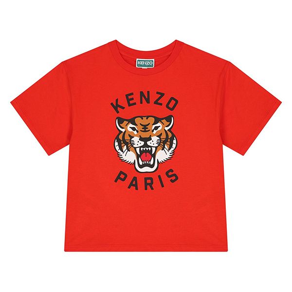 Áo Phông Trẻ Em Kenzo Boys Red Tiger T-Shirt K61137 997 Màu Đỏ Size 14 - Thời trang - Vua Hàng Hiệu