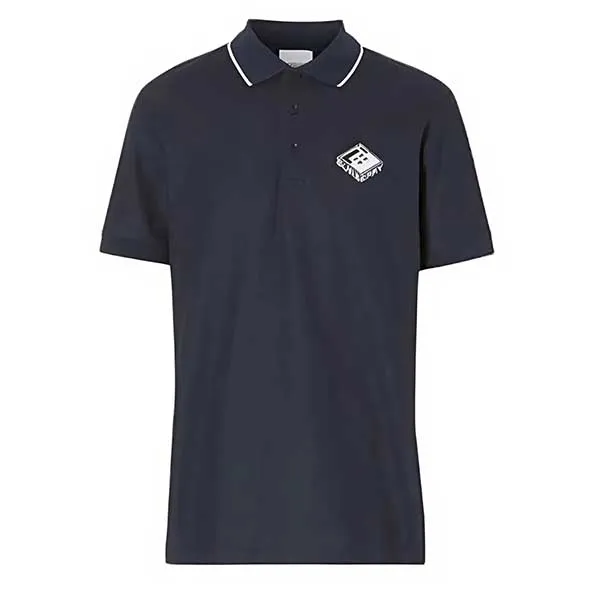 Áo Polo Nam Burberry Logo Graphic Pique 8021835 Màu Xanh Navy Size S - Thời trang - Vua Hàng Hiệu