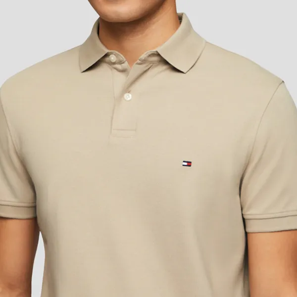 Áo Polo Nam Tommy Hilfiger Logo Embroidery In Beige XM0XM03902 RBL Màu Be Size XS - Thời trang - Vua Hàng Hiệu