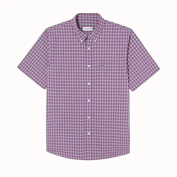 Áo Sơ Mi Cộc Tay Nam Lacoste Men's Short Sleeve Shirt CH0744-10 INY Phối Màu Size 39 - Thời trang - Vua Hàng Hiệu