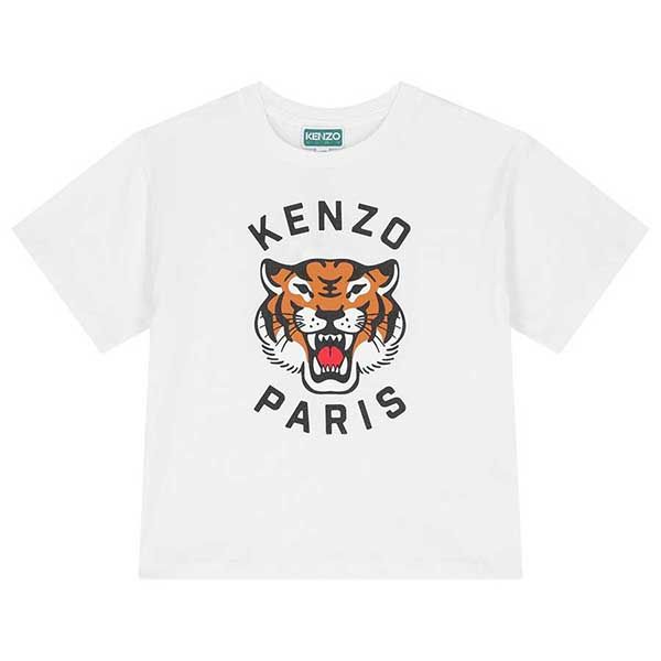 Áo Thun Kenzo With Logo T-shirt K61137 10P Màu Trắng Size 14Y - Thời trang - Vua Hàng Hiệu