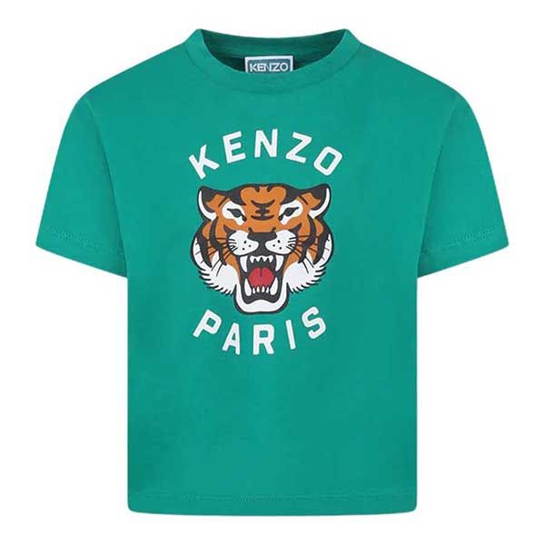 Áo Thun Kenzo With Logo T-shirt K61137 674 Màu Xanh Lục Size 14Y - Thời trang - Vua Hàng Hiệu