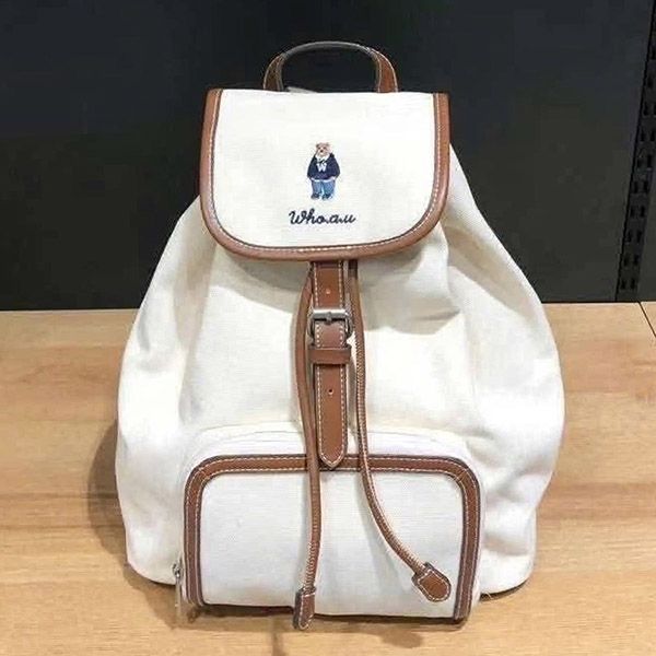 Balo WHOAU Steve Backpack Màu Trắng - Túi xách - Vua Hàng Hiệu