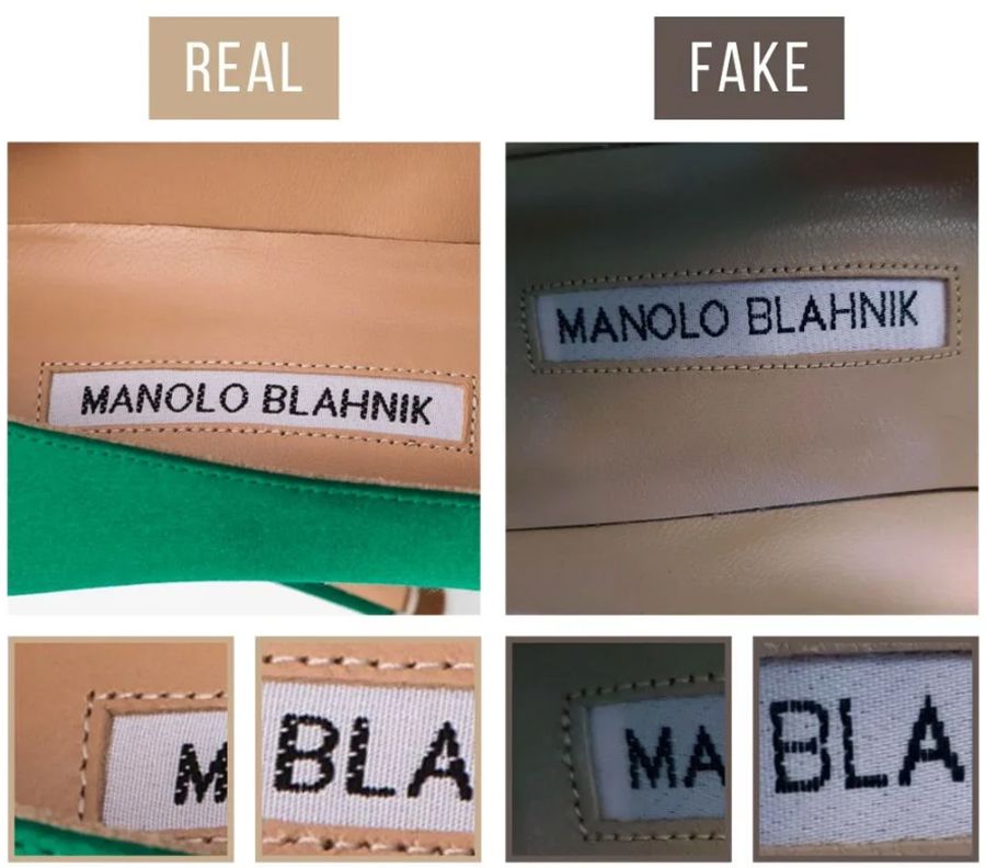 Cách nhận biệt giày Manolo Blahnik Hangisi thật và nhái