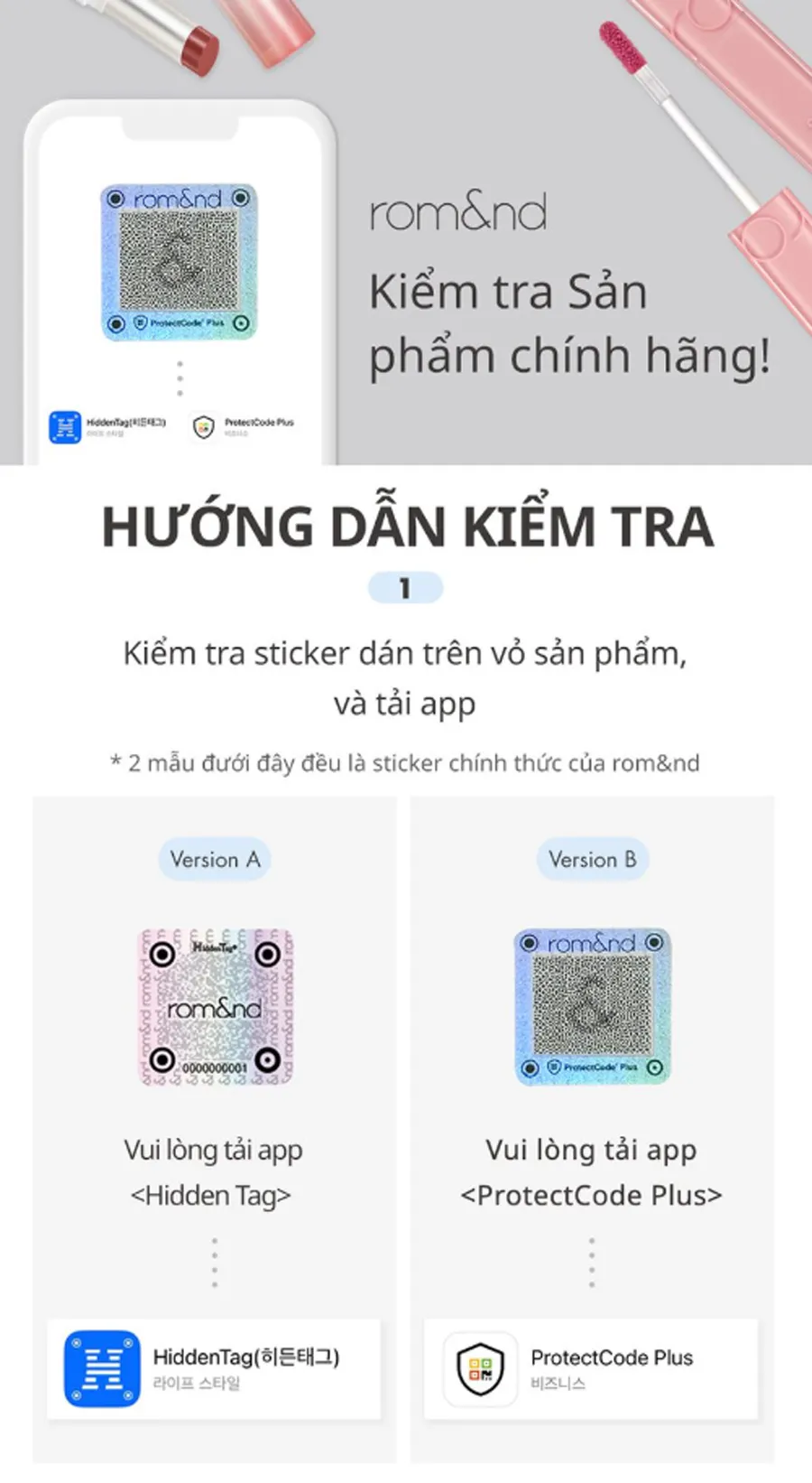 Check son Romand thật - giả siêu dễ: Nhận biết qua tem, vỏ, chất son và giá bán