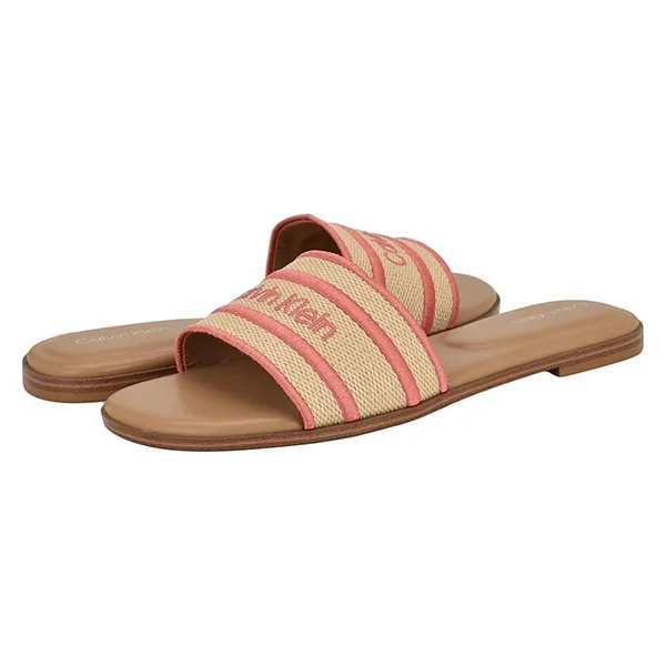 Dép Nữ Calvin Klein CK Kendell Sandal Màu Hồng Size 8 - Dép - Vua Hàng Hiệu