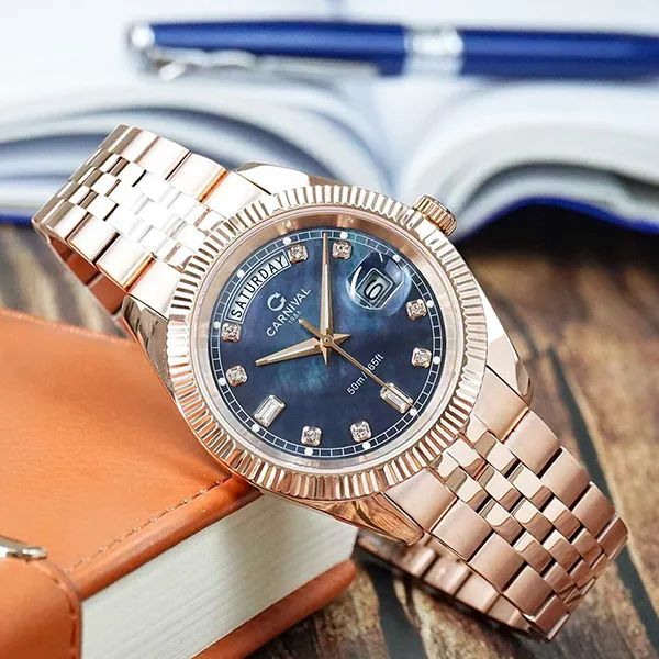 Đồng Hồ Nam Carnival 8190G-VH-DK Watch Màu Vàng Hồng - Đồng hồ - Vua Hàng Hiệu