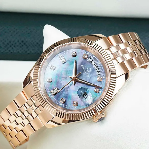 Đồng Hồ Nam Carnival 8190G-VH-DK Watch Màu Vàng Hồng - Đồng hồ - Vua Hàng Hiệu
