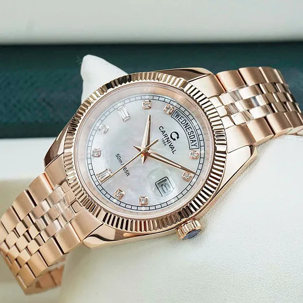 Đồng Hồ Nam Carnival 8190G-VH-TK Watch Màu Vàng Hồng - Đồng hồ - Vua Hàng Hiệu