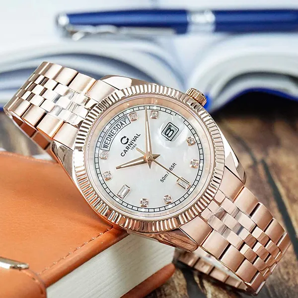 Đồng Hồ Nam Carnival 8190G-VH-TK Watch Màu Vàng Hồng - Đồng hồ - Vua Hàng Hiệu
