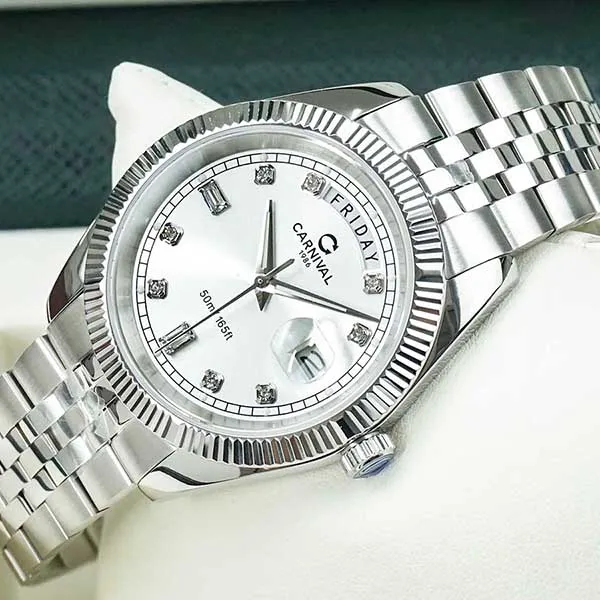 Đồng Hồ Nam Carnival 8190G-VT-T Màu Bạc - Đồng hồ - Vua Hàng Hiệu