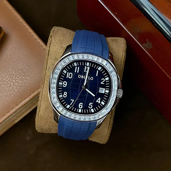 Đồng Hồ Nam OBLVLO OBL-FM-SL-YLLR Màu Xanh Navy - Đồng hồ - Vua Hàng Hiệu