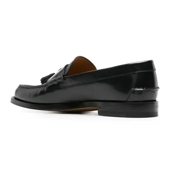 Giày Lười Nam Gucci GG Supreme Tassel Moccasin Loafers Leather Black Màu Đen Size 41 - Giày - Vua Hàng Hiệu