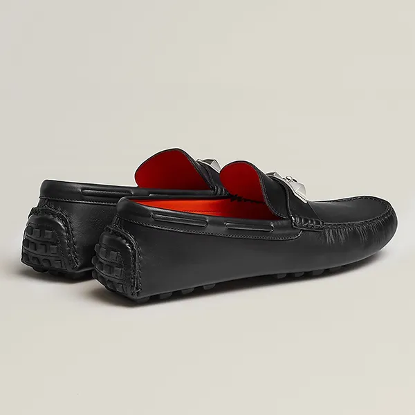Giày Lười Nam Hermès Mocassins Irving H141251ZH02390 Màu Đen - Giày - Vua Hàng Hiệu
