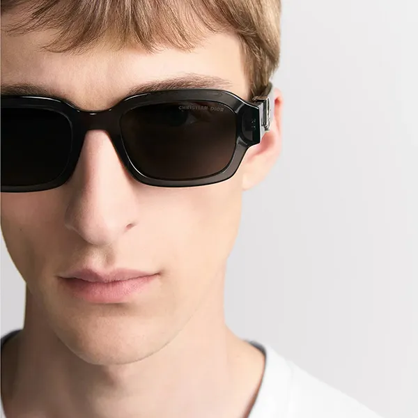 Kính Mát Dior Oblique S2I 45A0 Rectangular Sunglasses Màu Đen - Kính mắt - Vua Hàng Hiệu