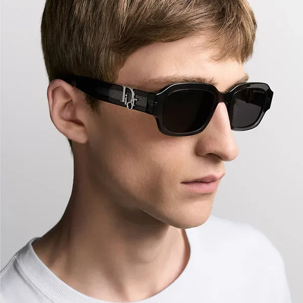 Kính Mát Dior Oblique S2I 45A0 Rectangular Sunglasses Màu Đen - Kính mắt - Vua Hàng Hiệu