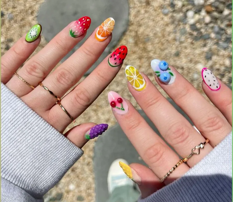 Top 15+ Mẫu Nail Trái Cây Tươi Mát Và Độc Đáo Cho Mùa Hè