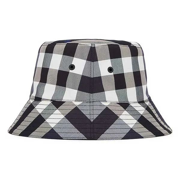 Mũ Burberry Check Bucket Hat Màu Đen Trắng Size S - Mũ nón - Vua Hàng Hiệu