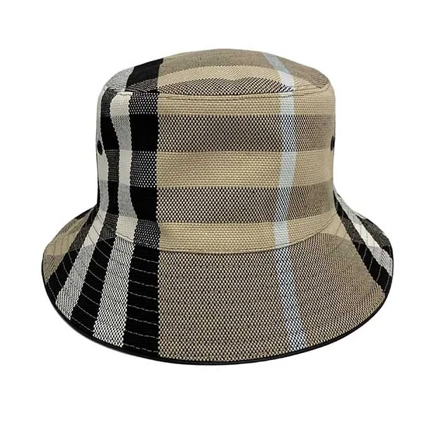 Mũ Burberry Purchase History Bucket 8040530 Màu Nâu Đen Caro Size S - Mũ nón - Vua Hàng Hiệu
