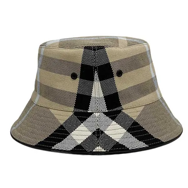 Mũ Burberry Purchase History Bucket 8040530 Màu Nâu Đen Caro Size S - Mũ nón - Vua Hàng Hiệu