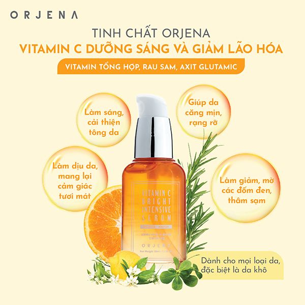 Tinh Chất Dưỡng Sáng, Hỗ Trợ Làm Trẻ Hóa Da Orjena Vitamin C Bright Intensive 50ml - Mỹ phẩm - Vua Hàng Hiệu