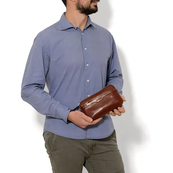 Túi Cầm Tay Nam Gianni Conti Bag 912103-28 Màu Nâu - Túi xách - Vua Hàng Hiệu