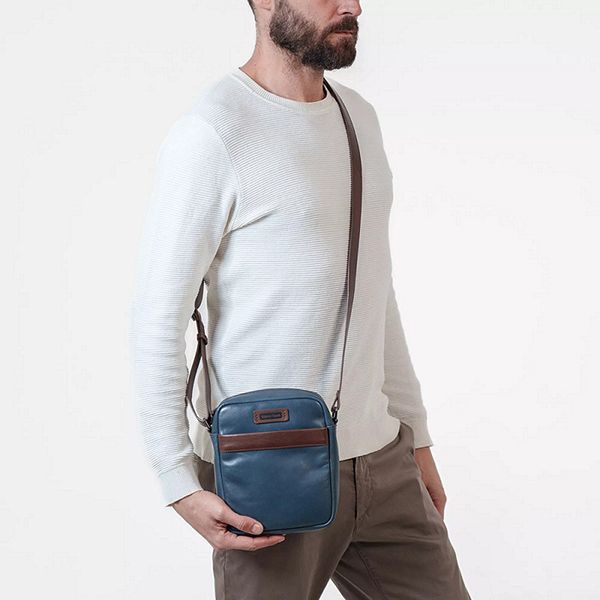 Túi Đeo Chéo Nam Gianni Conti Bag 6052812-627 Màu Xanh Lam - Túi xách - Vua Hàng Hiệu