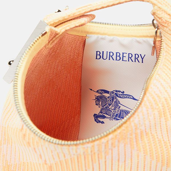Túi Xách Tay Nữ Burberry Check Mini Peg Duffle Bag Màu Vàng/Hồng - Túi xách - Vua Hàng Hiệu