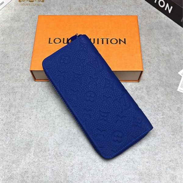 Ví Nam Louis Vuitton LV Tauryon Monogram Zippy Wallet Vertical M80791 Men's Màu Xanh Blue - Túi xách - Vua Hàng Hiệu