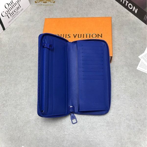 Ví Nam Louis Vuitton LV Tauryon Monogram Zippy Wallet Vertical M80791 Men's Màu Xanh Blue - Túi xách - Vua Hàng Hiệu