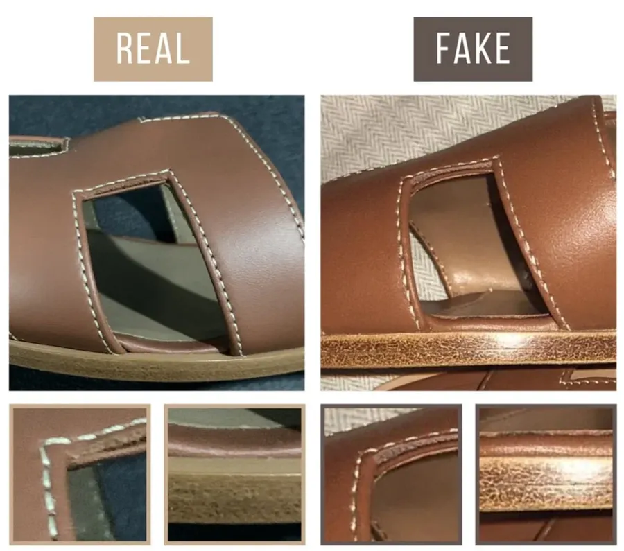 Cách phân biệt dép Hermes Ora thật - giả