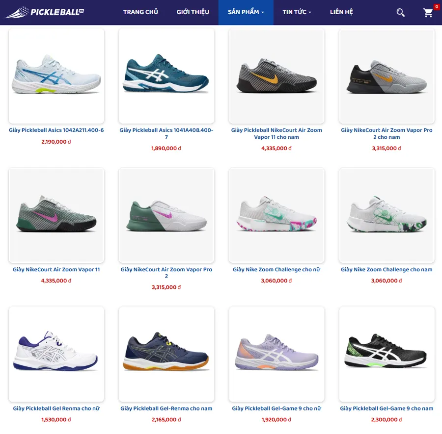 địa chỉ uy tín mua giày Pickleball