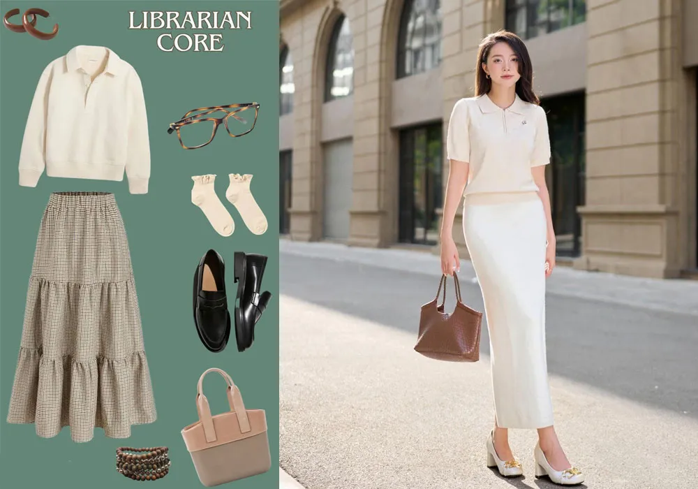 Librarian Core là gì? Gợi ý 5 Cách phối đồ đẹp và thu hút - 1