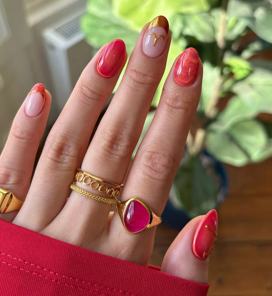 Nail cung Bạch Dương