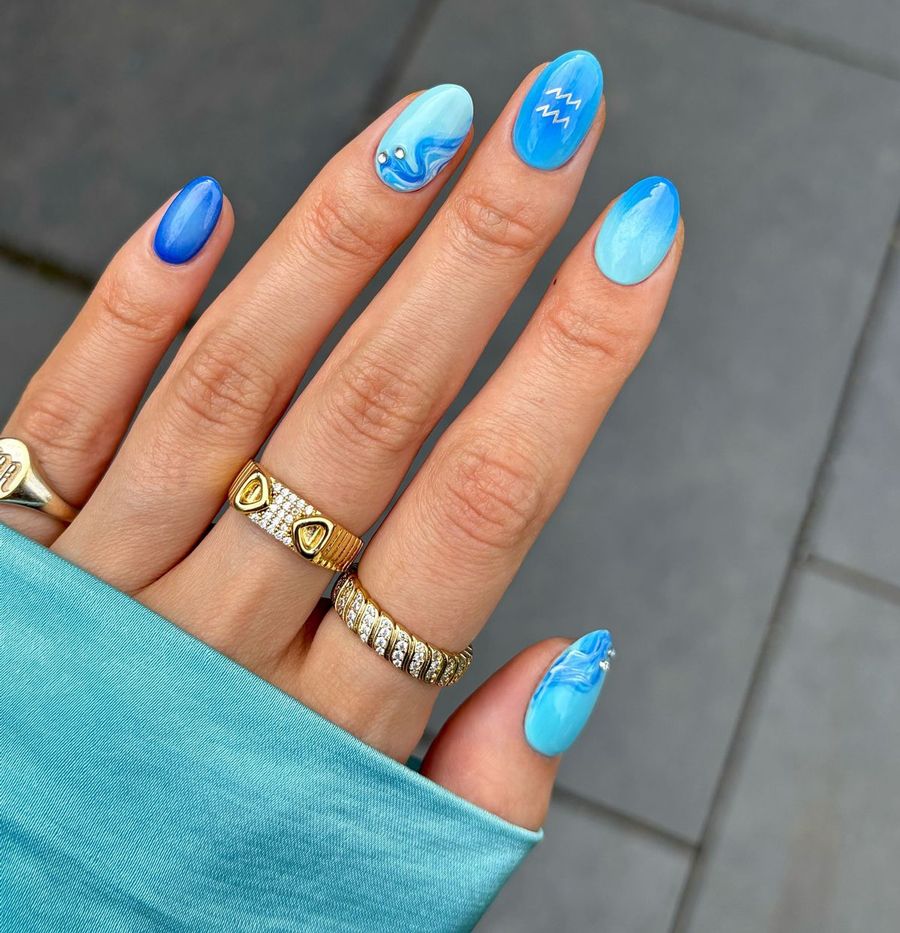 Nail cung Bảo Bình