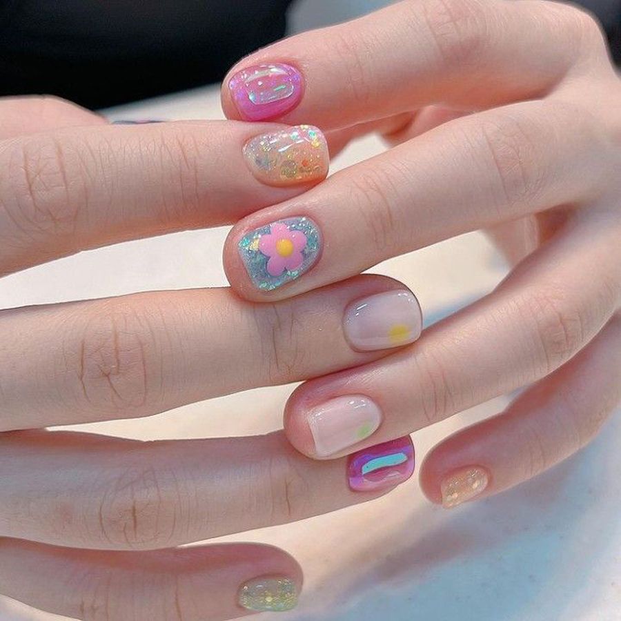 Nail Cầu Vồng Tươi Vui