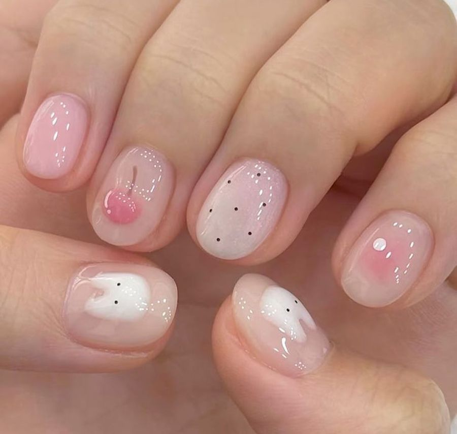 Nail Trái Tim Ngọt Ngào Cho Bé Gái