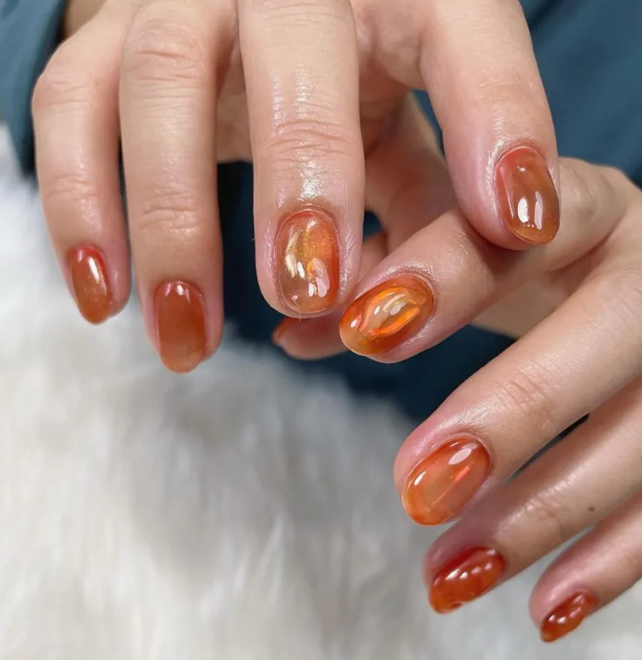 Nail sơn thạch bí đỏ