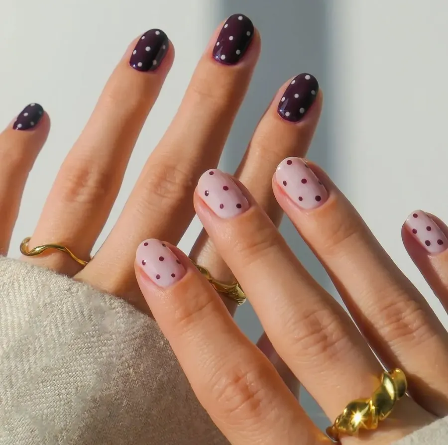 mẫu nails mùa Thu hot trend 