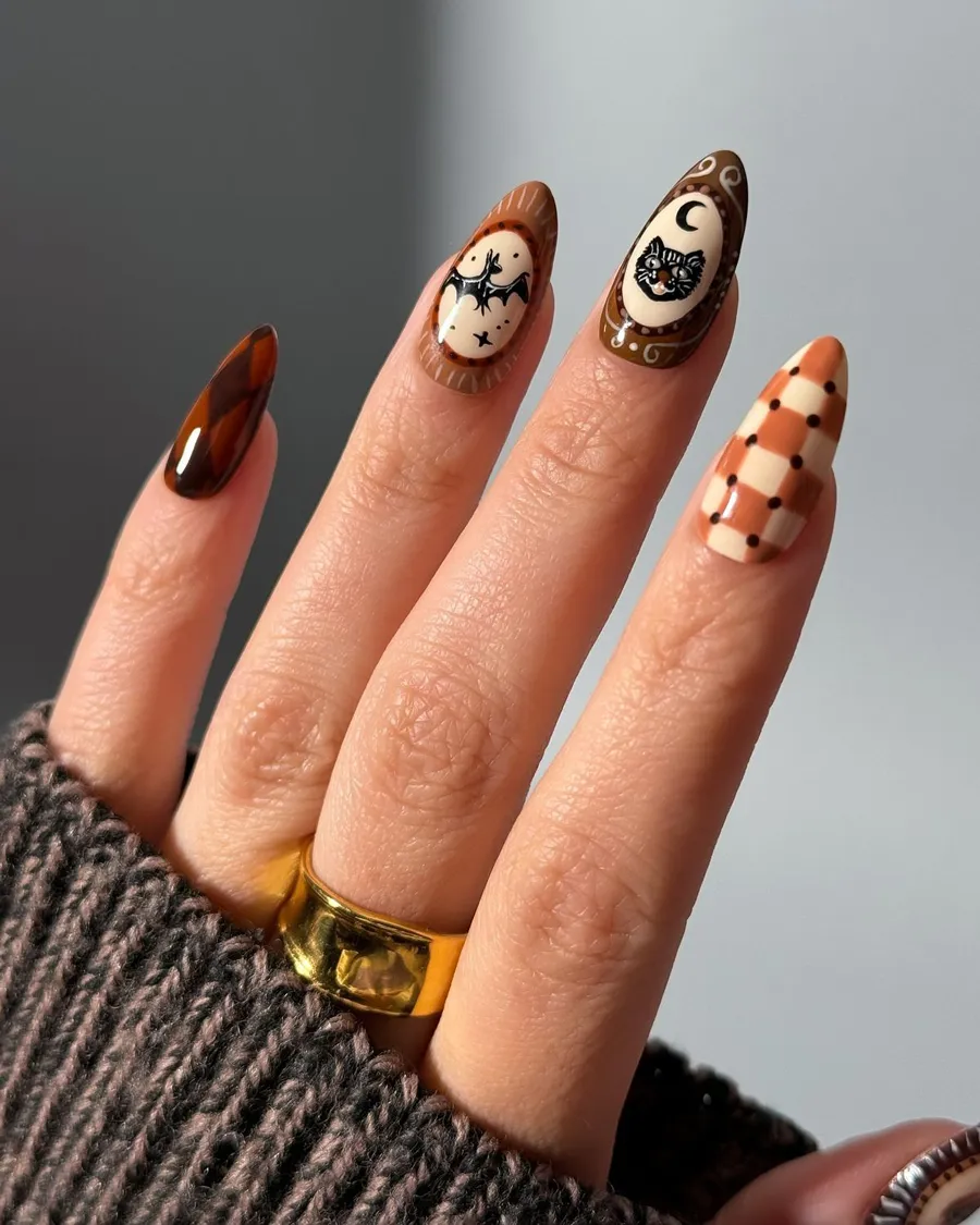 “Trick or Treat” mẫu nail rộn ràng Halloween