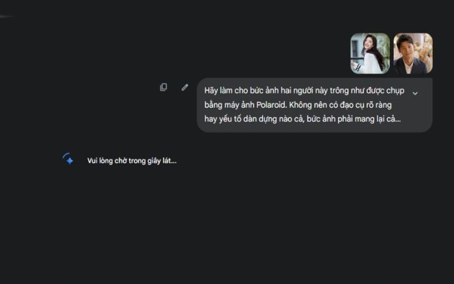 Bước 5: Gửi yêu cầu và chờ AI xử lý