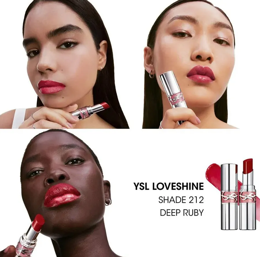 YSL Loveshine Lip Oil Stick 212 Deep Ruby