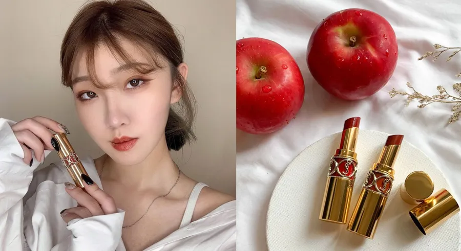 YSL Rouge Volupté Shine 122 Burnt Zellig