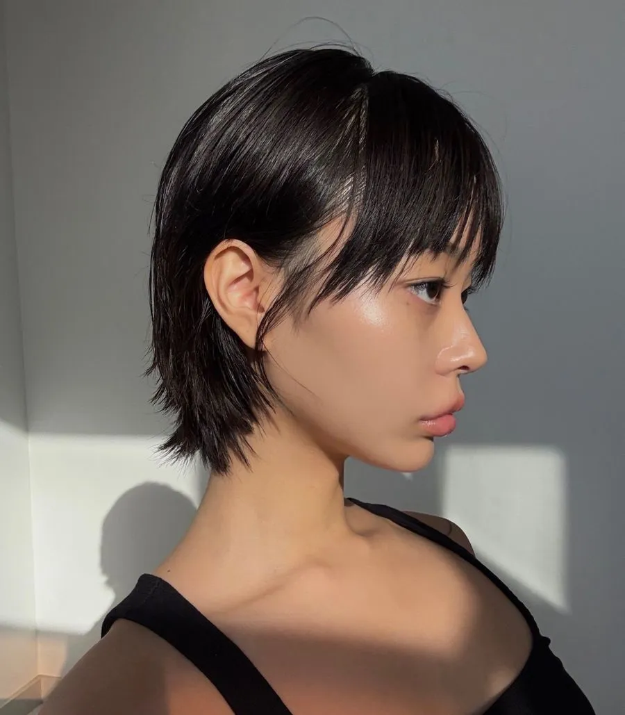 Tóc pixie tỉa layer