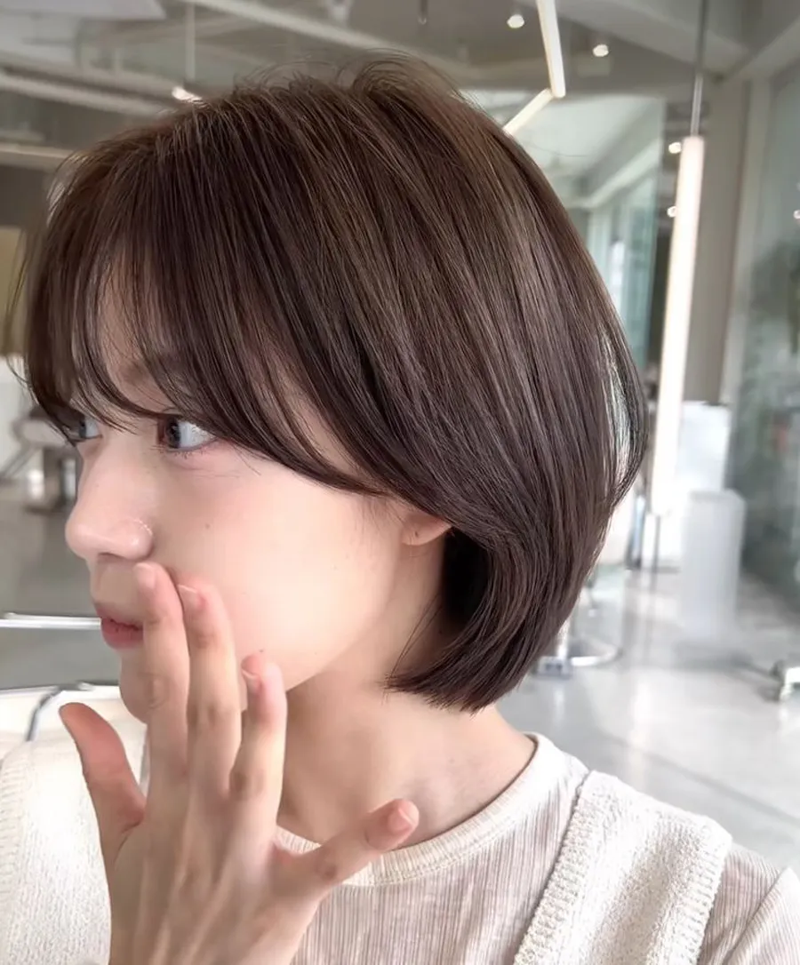 Tóc pixie uốn phồng đuôi