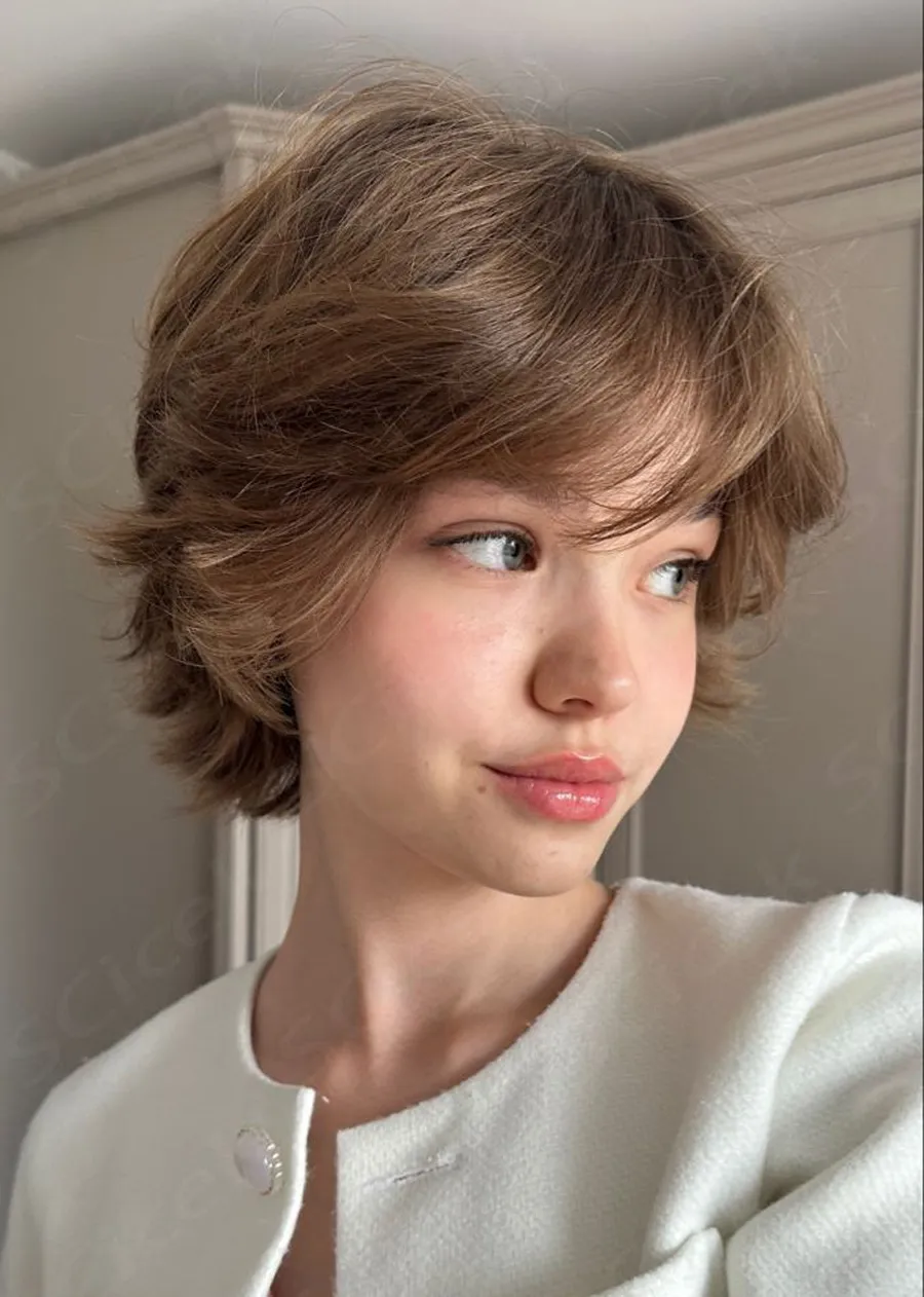 Tóc pixie mái xéo