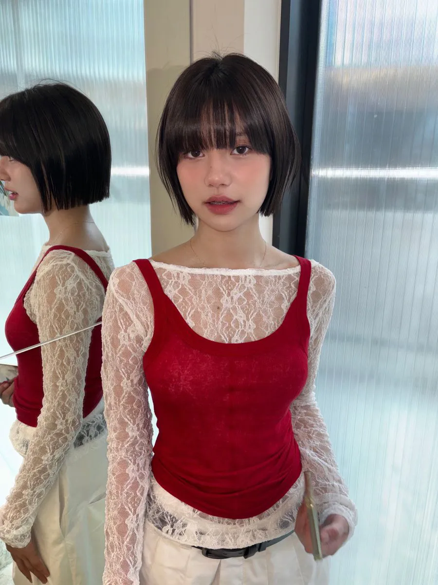 Tóc pixie duỗi thẳng