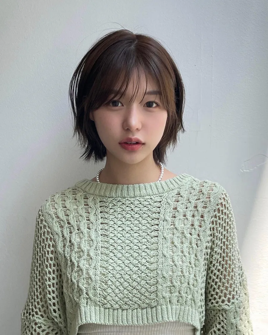 Tóc pixie mái thưa