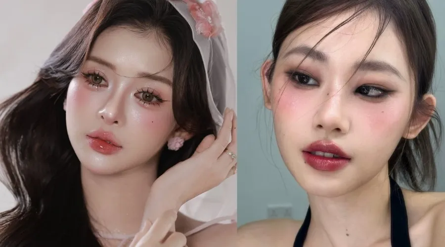 Makeup tone hồng khói